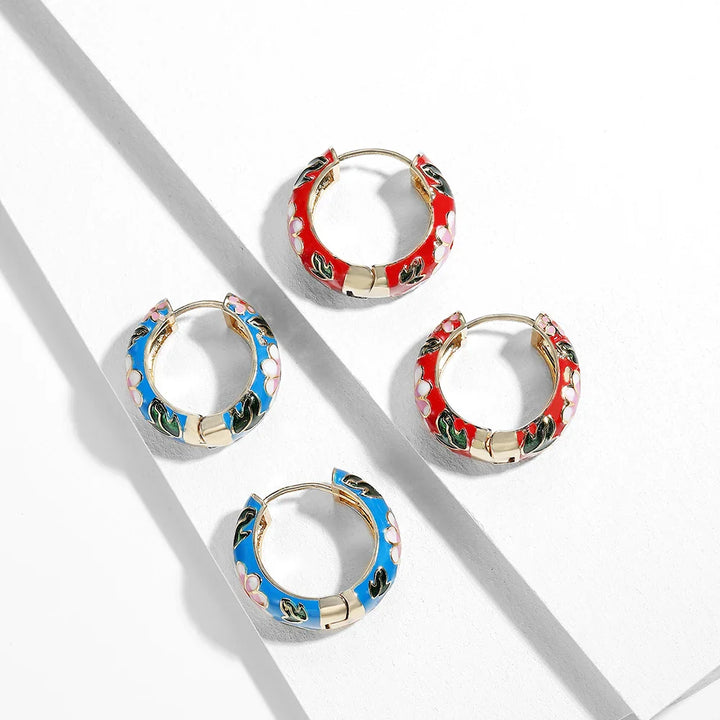 Floral Hoop Earrings for Elegant Style and Everyday Wear