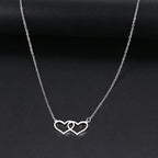 Charming Heart-Shaped Lock Necklace