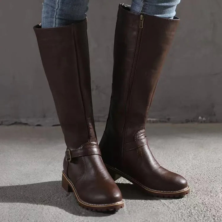 Halsey | Women’s Premium Orthopedic Leather Ankle Boots-Omni Prime Goods