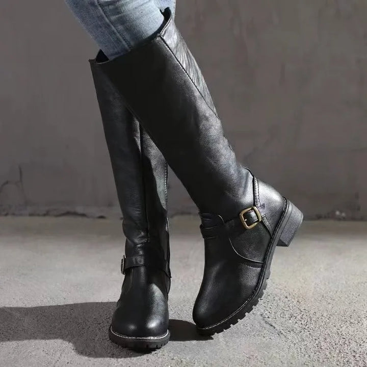 Halsey | Women’s Premium Orthopedic Leather Ankle Boots-Omni Prime Goods