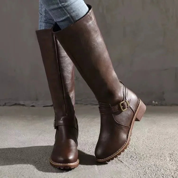 Halsey | Women’s Premium Orthopedic Leather Ankle Boots-Omni Prime Goods