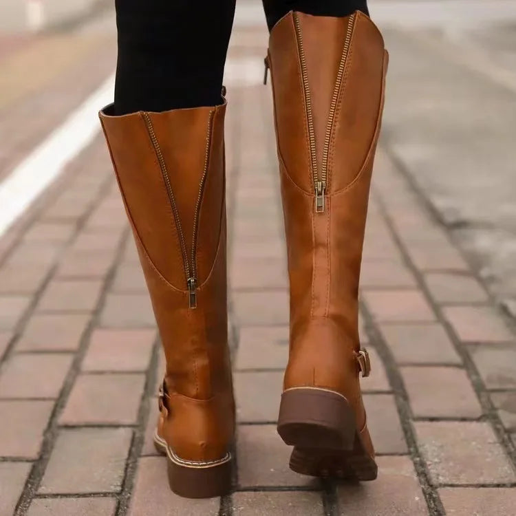 Halsey | Women’s Premium Orthopedic Leather Ankle Boots-Omni Prime Goods