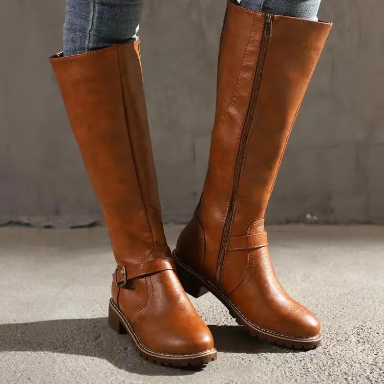 Halsey | Women’s Premium Orthopedic Leather Ankle Boots-Omni Prime Goods