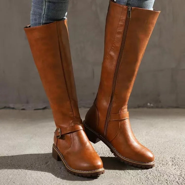 Halsey | Women’s Premium Orthopedic Leather Ankle Boots-Omni Prime Goods