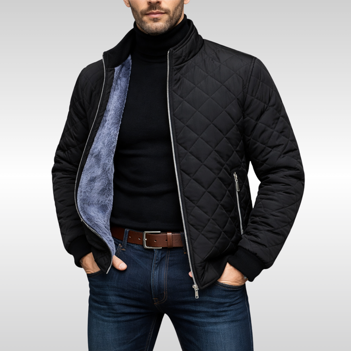 Men's Quilted Jacket for Reliable Warmth