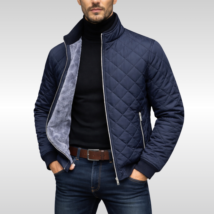 Men's Quilted Jacket for Reliable Warmth