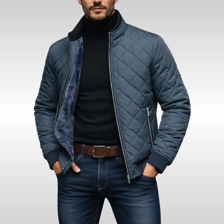 Men's Quilted Jacket for Reliable Warmth