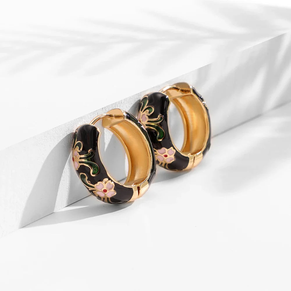 Floral Hoop Earrings for Elegant Style and Everyday Wear