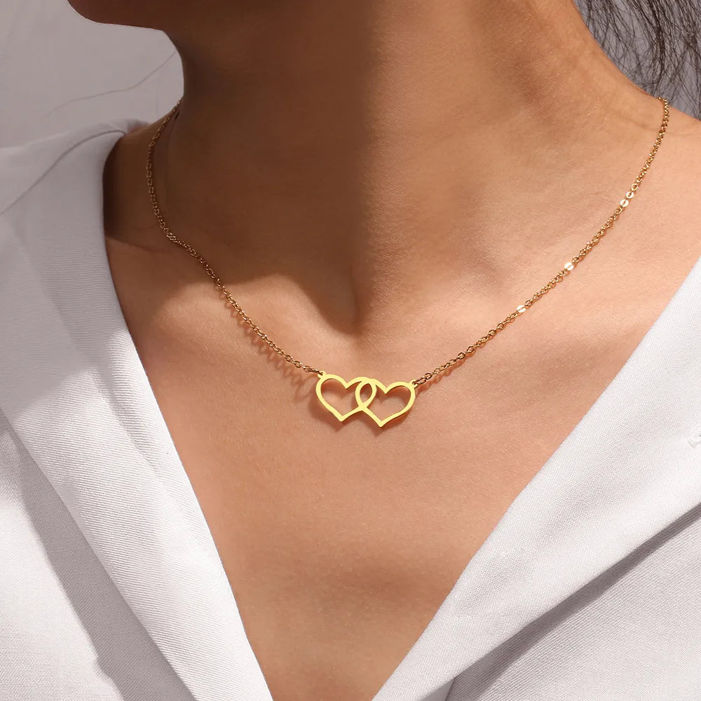 Charming Heart-Shaped Lock Necklace