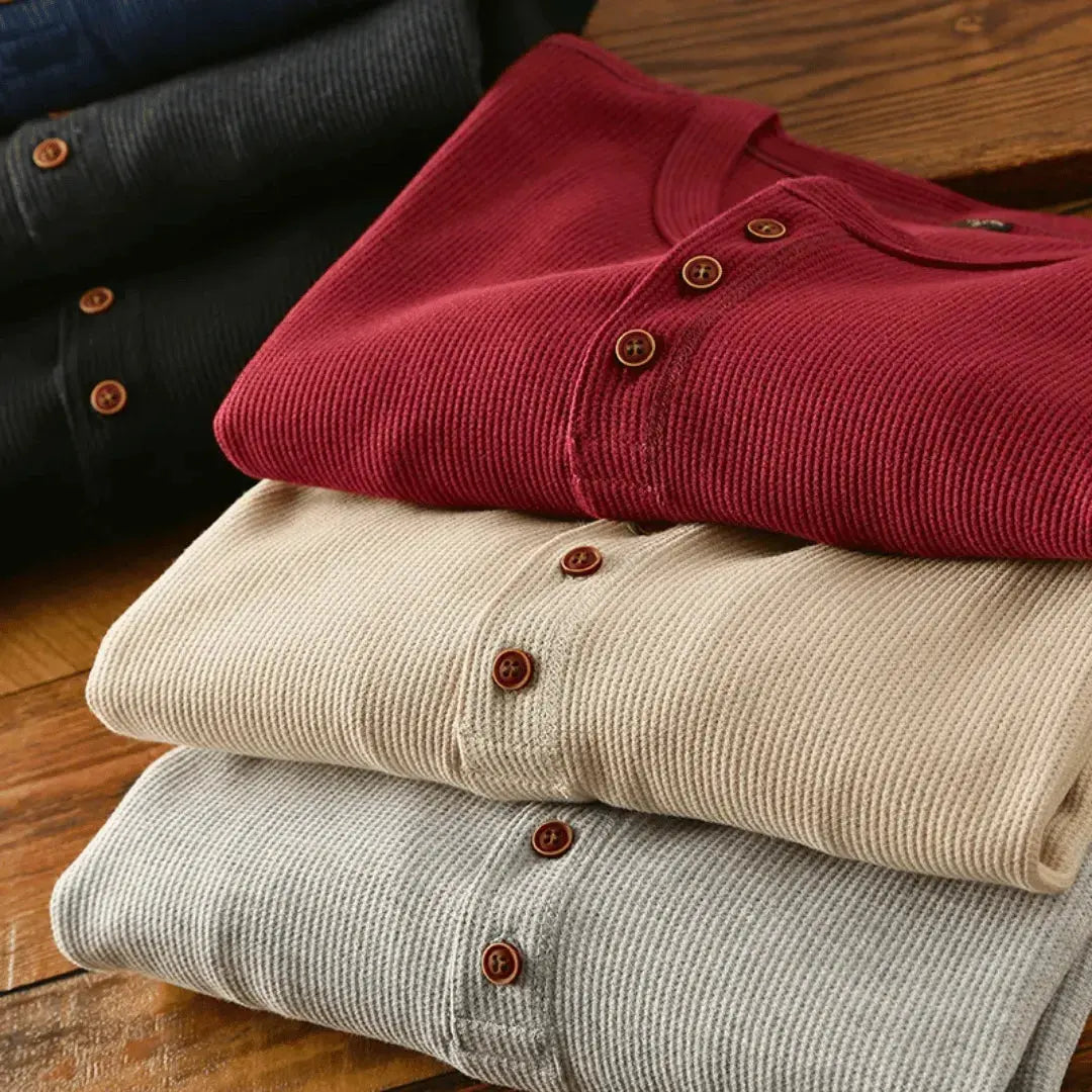 Heritage | Men's Ultra-Soft Cotton Henley Top