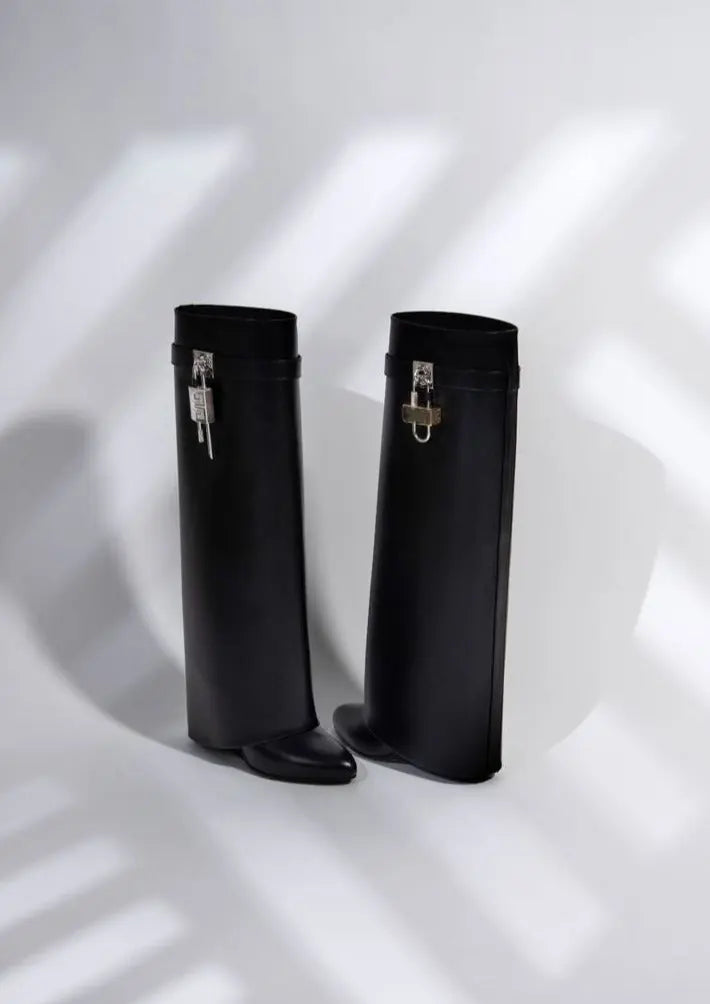 Hilary | Women’s Sculptural Vegan Leather Boots-Omni Prime Goods