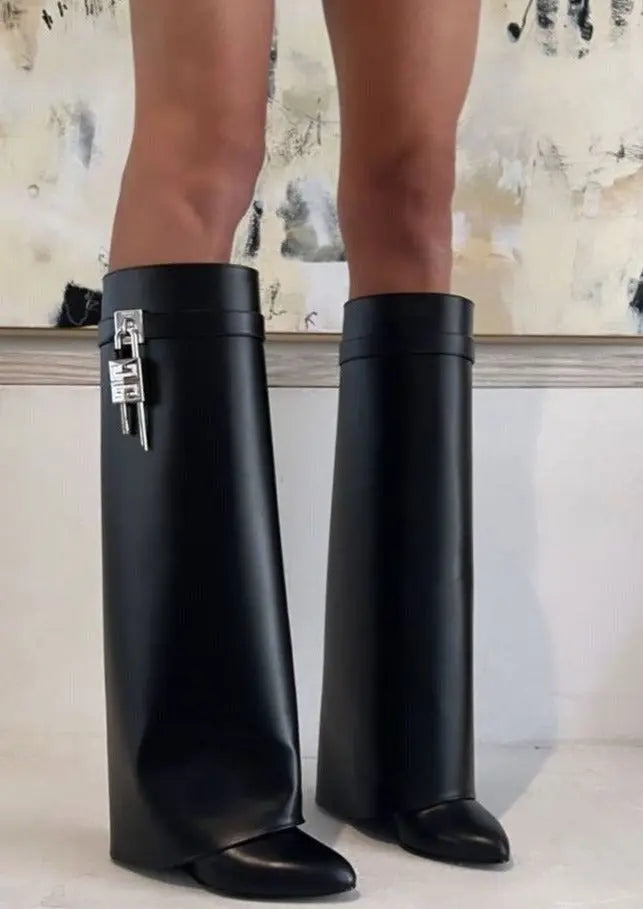 Hilary | Women’s Sculptural Vegan Leather Boots-Omni Prime Goods