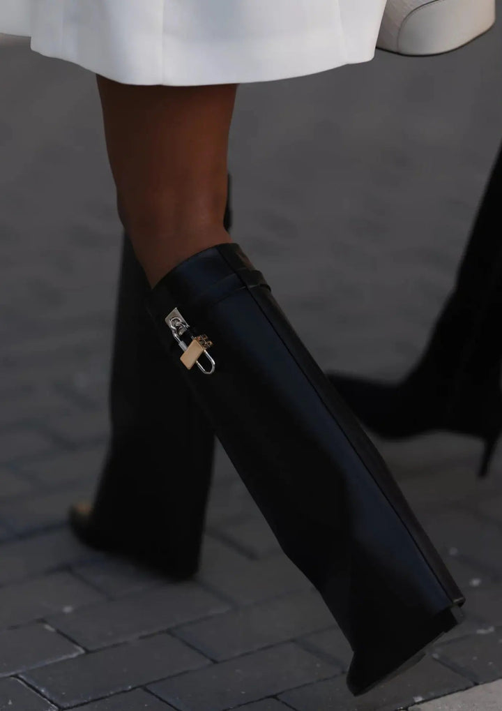Hilary | Women’s Sculptural Vegan Leather Boots-Omni Prime Goods