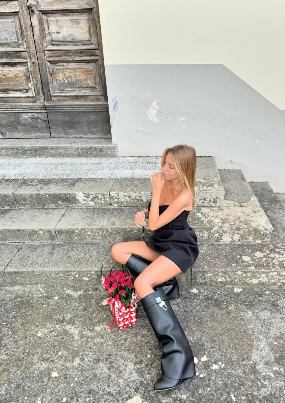 Hilary | Women’s Sculptural Vegan Leather Boots-Omni Prime Goods