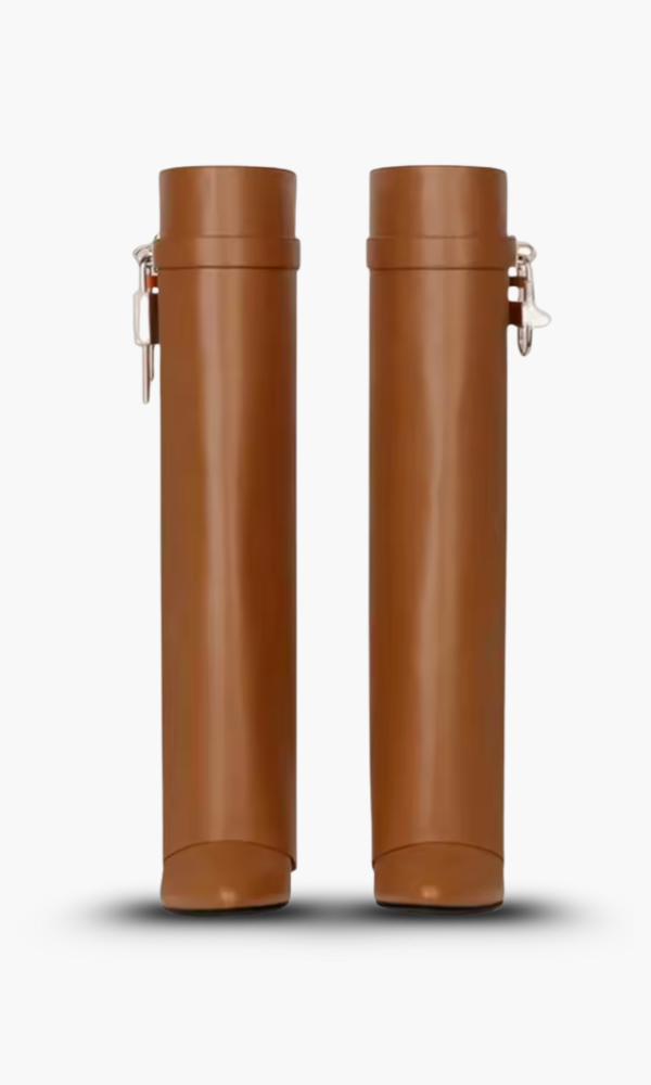 Hilary | Women’s Sculptural Vegan Leather Boots-Omni Prime Goods