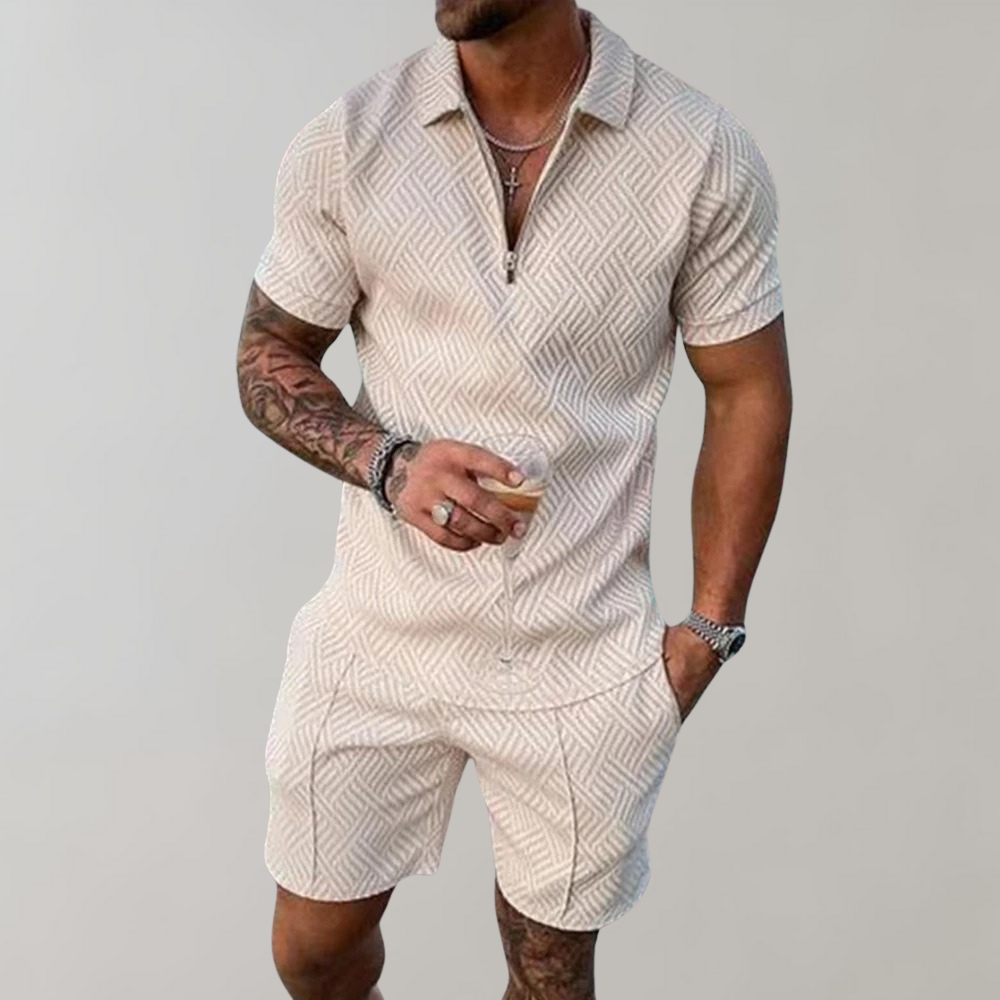 Liam | Men's Summer Polo and Shorts Set