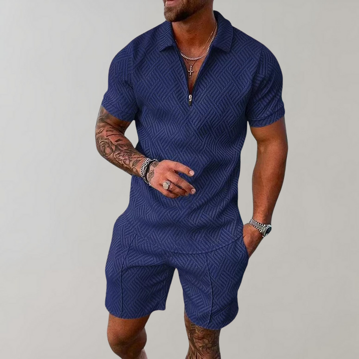 Liam | Men's Summer Polo and Shorts Set