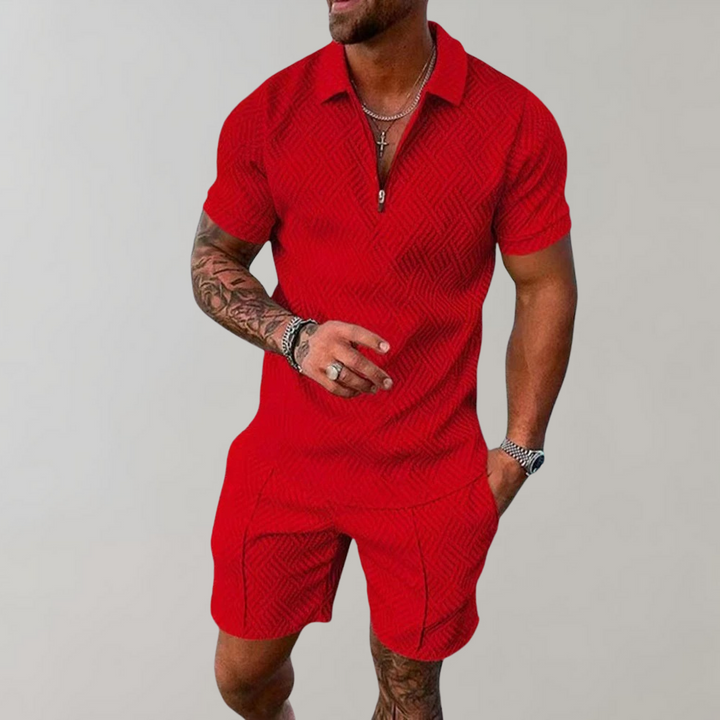 Liam | Men's Summer Polo and Shorts Set