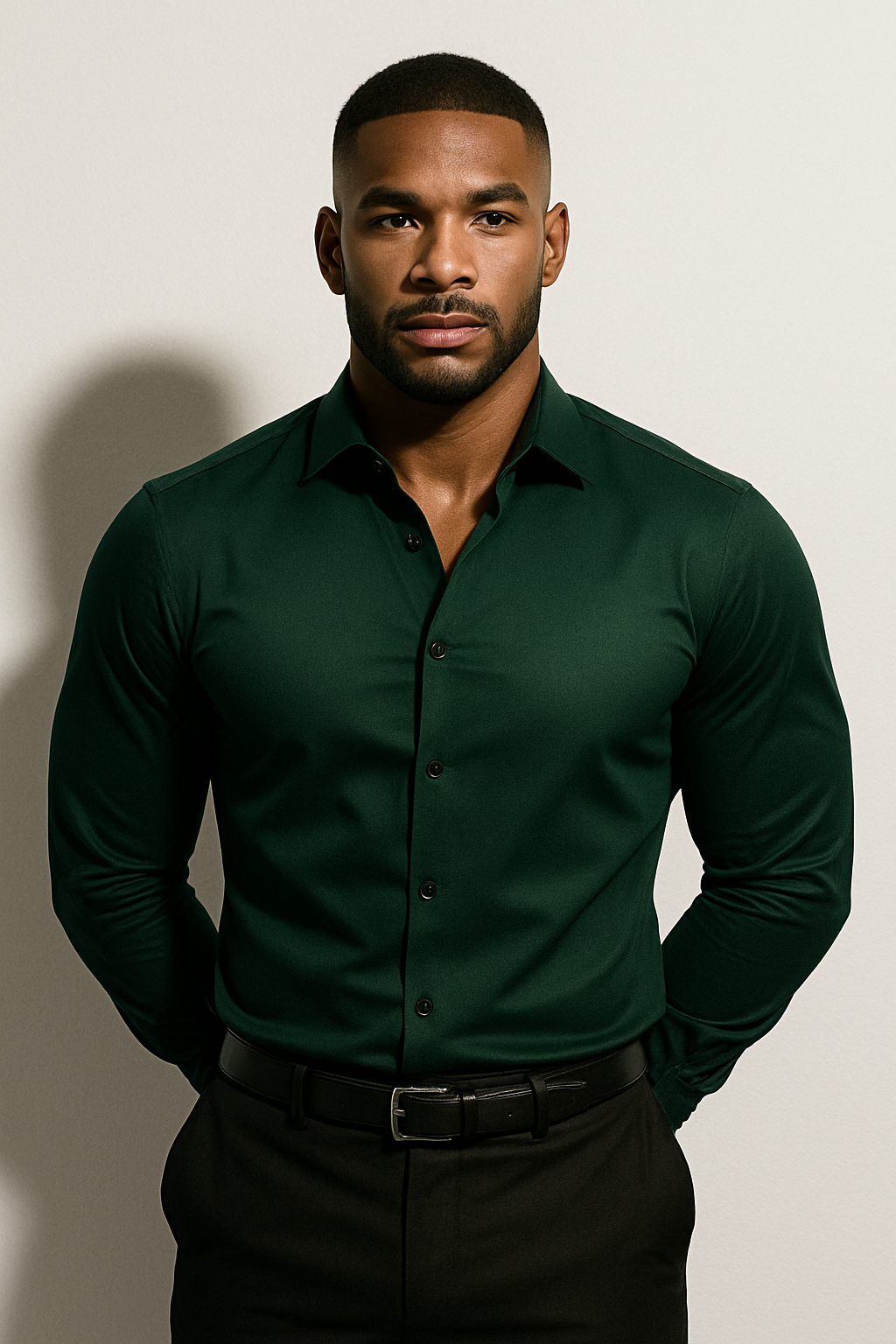 Men's Slim Fit Tailored Modern Dress Shirt