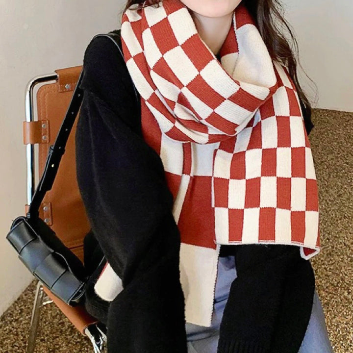 Women's Checked Scarf Accessory