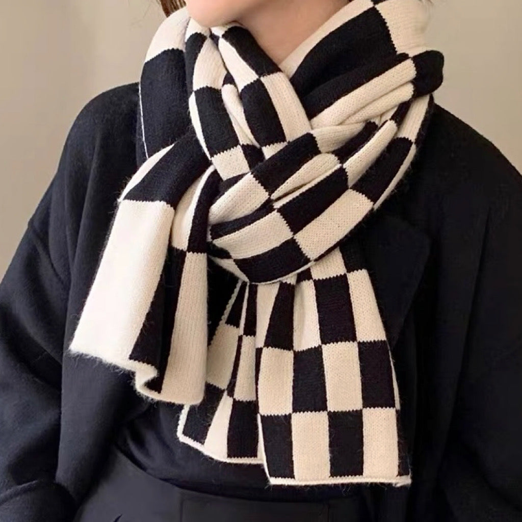 Women's Checked Scarf Accessory