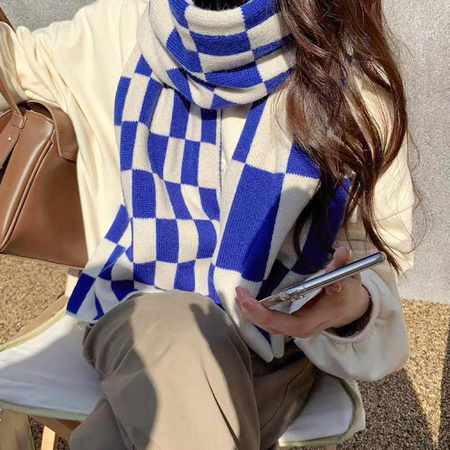Women's Checked Scarf Accessory