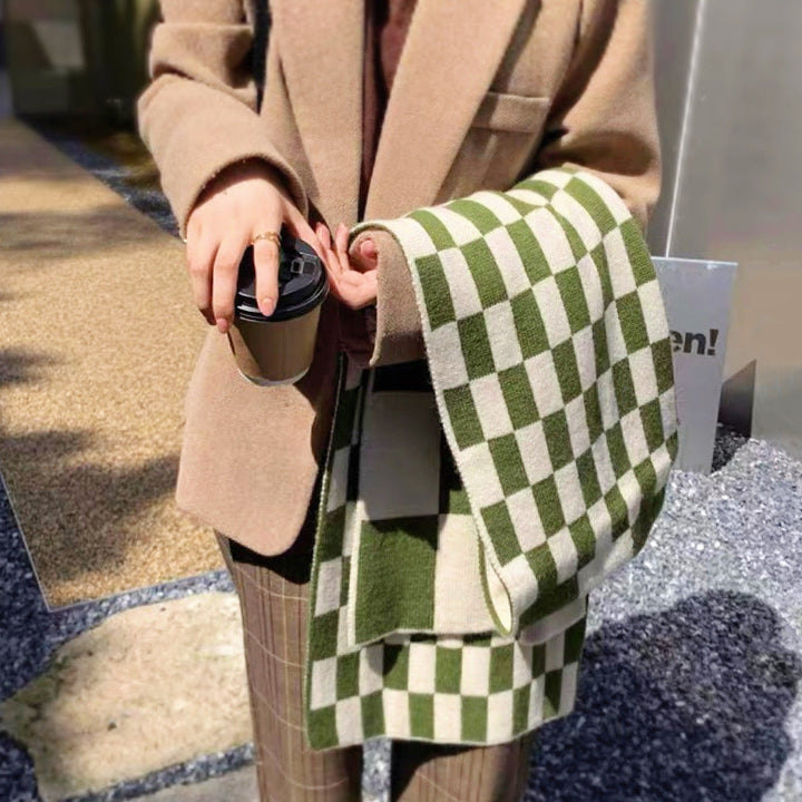 Women's Checked Scarf Accessory