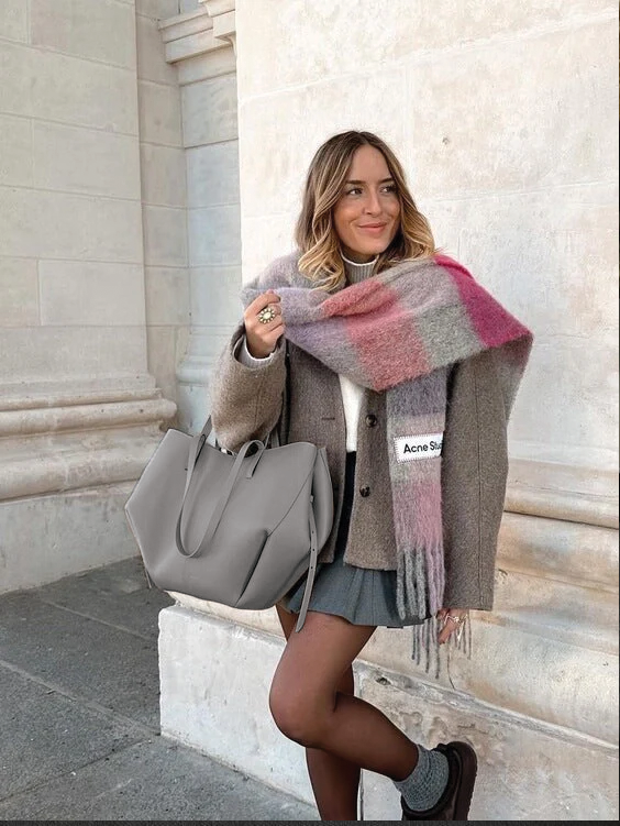 Caroline | Women's Oversized Structured Leather Tote Bag
