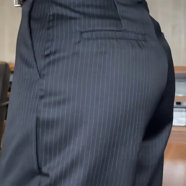 Sophia | Women's Striped Business Suit Trousers - Elegant & Modern