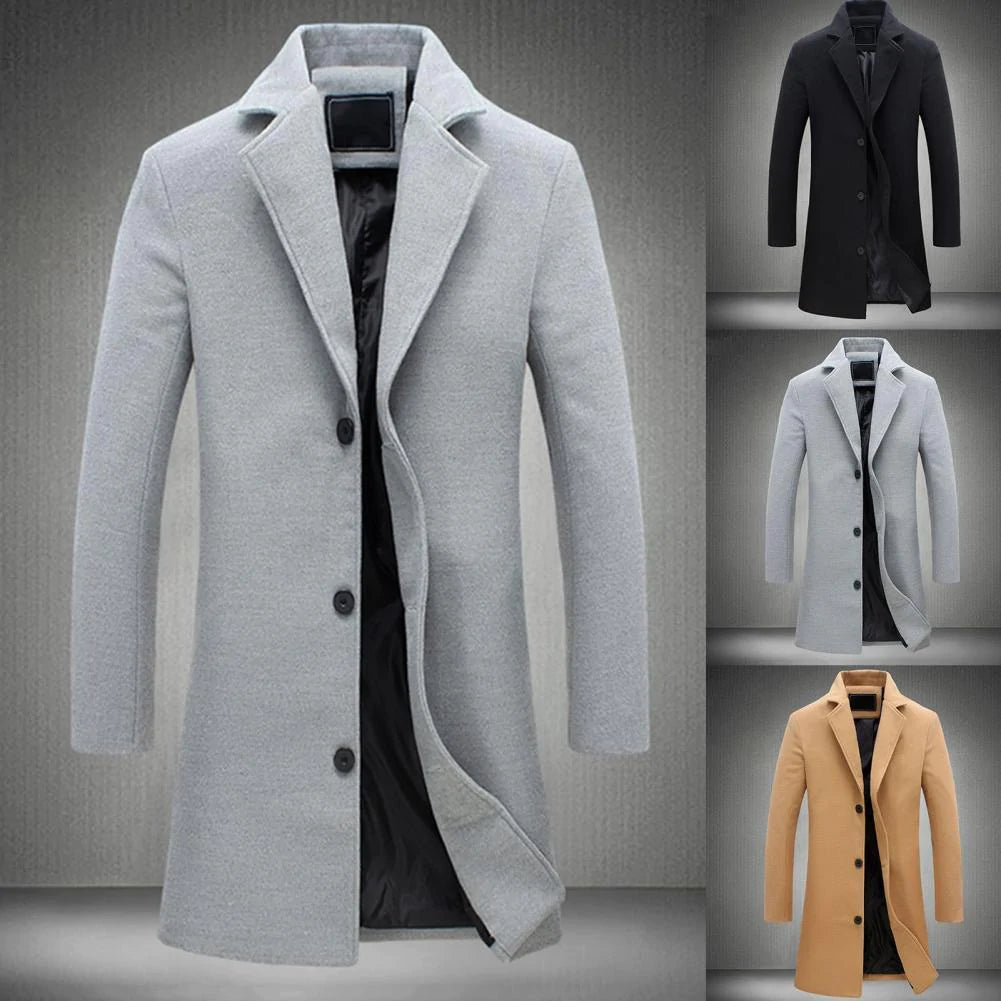 Men's Stylish Winter Coat in Multiple Colors