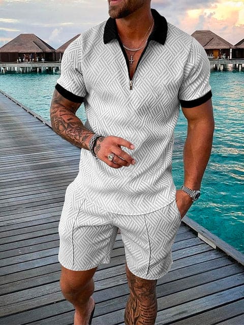 James | Men's Casual Set with Vibrant Print-Omni Prime Goods