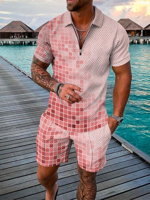 James | Men's Casual Set with Vibrant Print-Omni Prime Goods