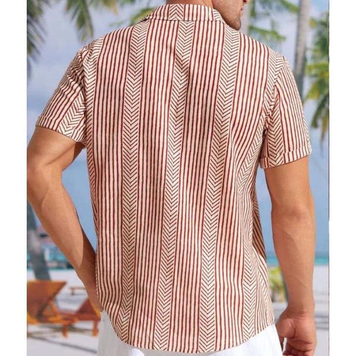 James | Men's Casual Short Sleeve Retro Shirt-Omni Prime Goods