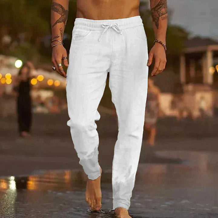 James | Men's Comfortable Casual Linen Pants-Omni Prime Goods