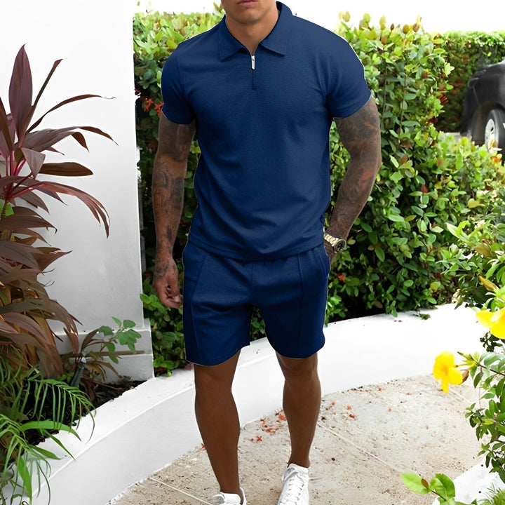 James | Men's Comfortable Summer Two-Piece Set-Omni Prime Goods
