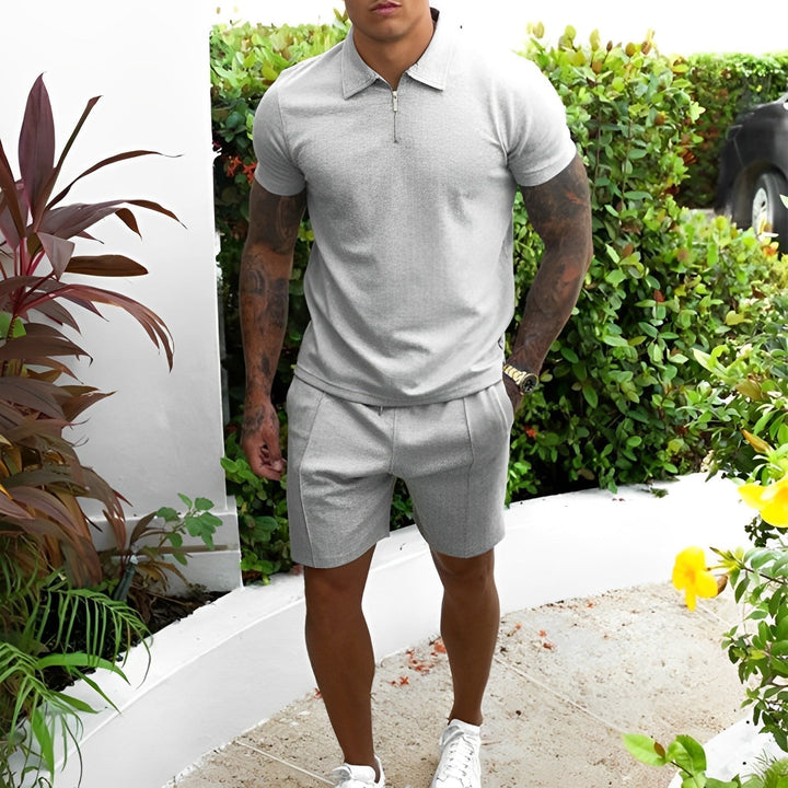 James | Men's Comfortable Summer Two-Piece Set-Omni Prime Goods