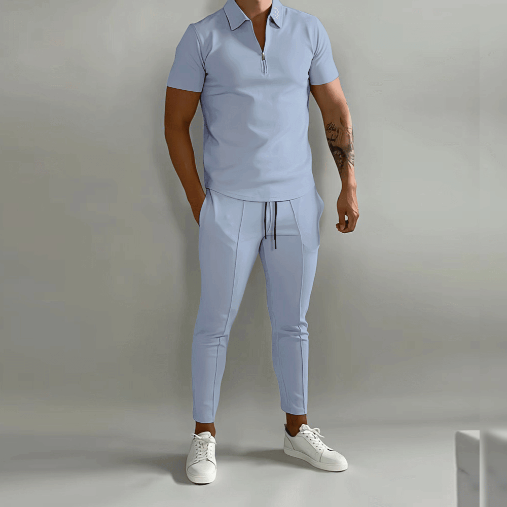 James | Men's Elegant Polo Shirt and Stylish Pants Set-Omni Prime Goods