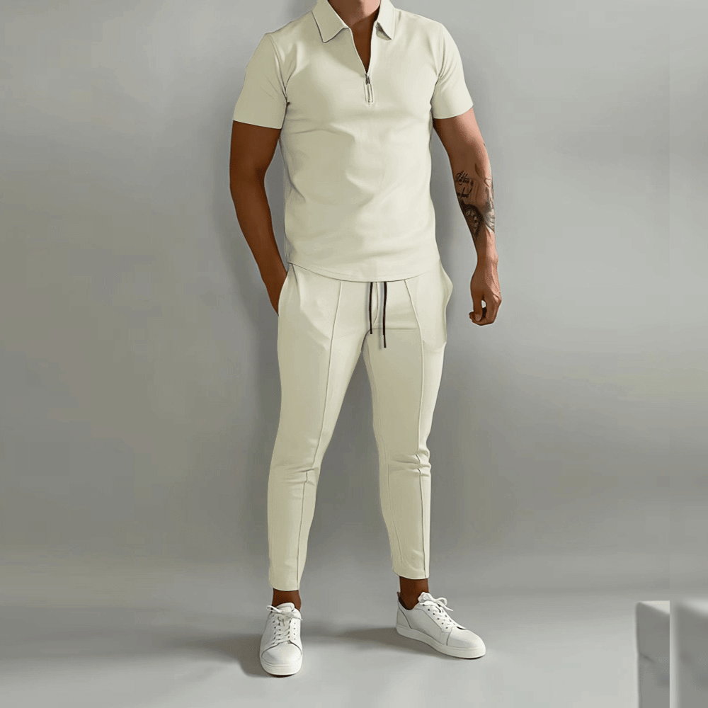 James | Men's Elegant Polo Shirt and Stylish Pants Set-Omni Prime Goods