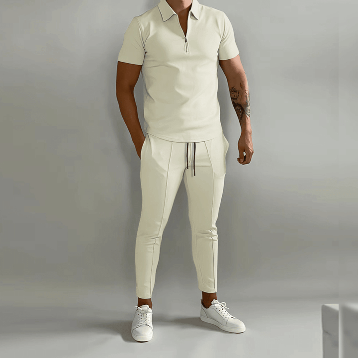 James | Men's Elegant Polo Shirt and Stylish Pants Set-Omni Prime Goods