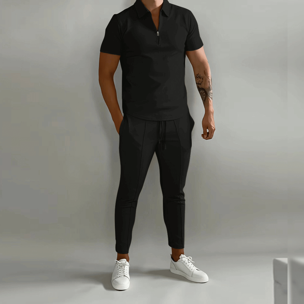 James | Men's Elegant Polo Shirt and Stylish Pants Set-Omni Prime Goods
