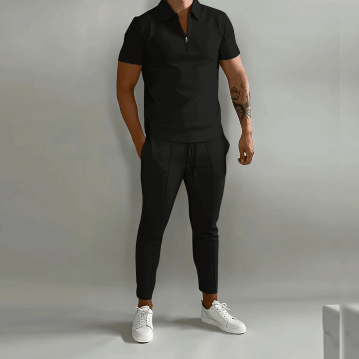 James | Men's Elegant Polo Shirt and Stylish Pants Set-Omni Prime Goods