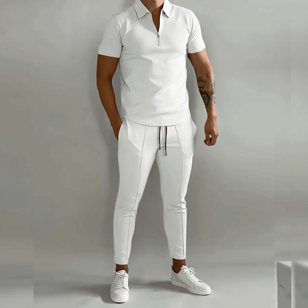 James | Men's Elegant Polo Shirt and Stylish Pants Set-Omni Prime Goods