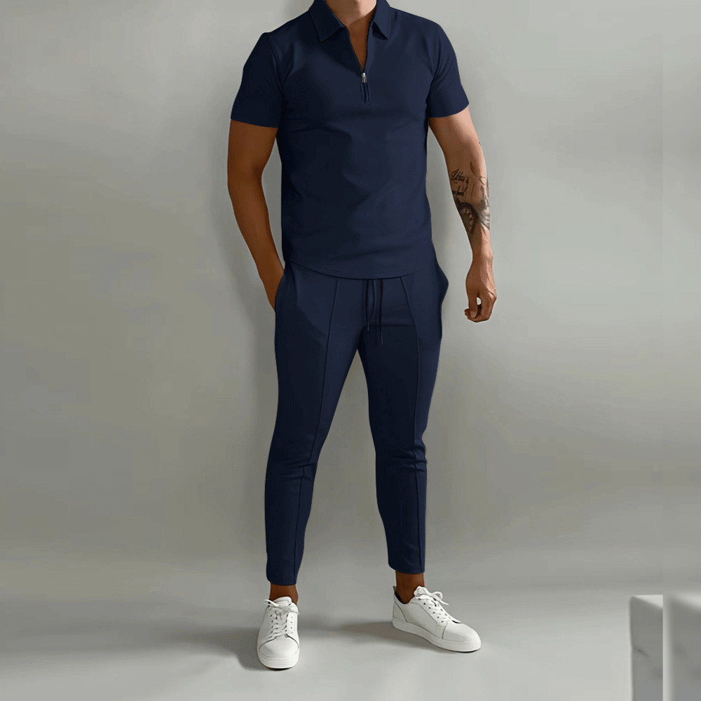 James | Men's Elegant Polo Shirt and Stylish Pants Set-Omni Prime Goods