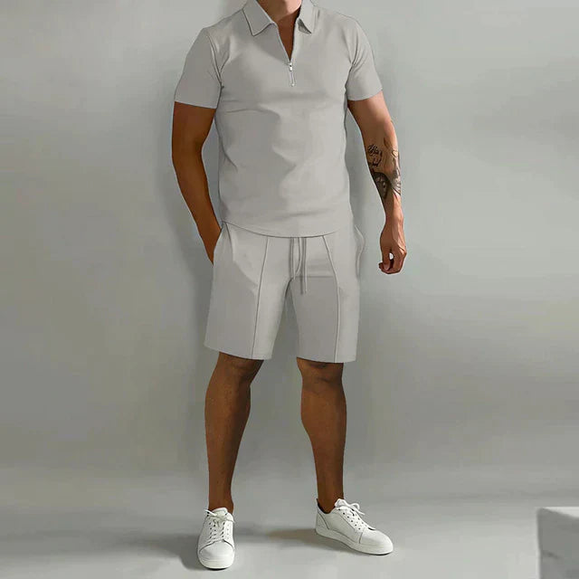 James | Men's Elegant Polo and Shorts Summer Set-Omni Prime Goods
