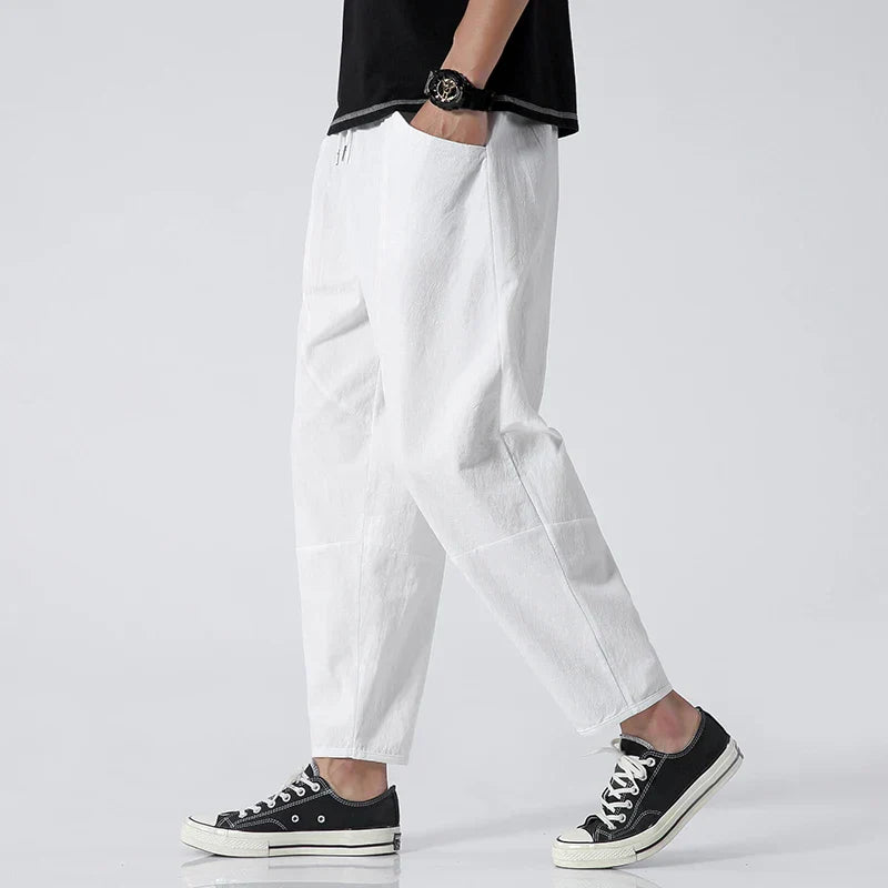James | Men's Linen Pants in Multiple Colors-Omni Prime Goods