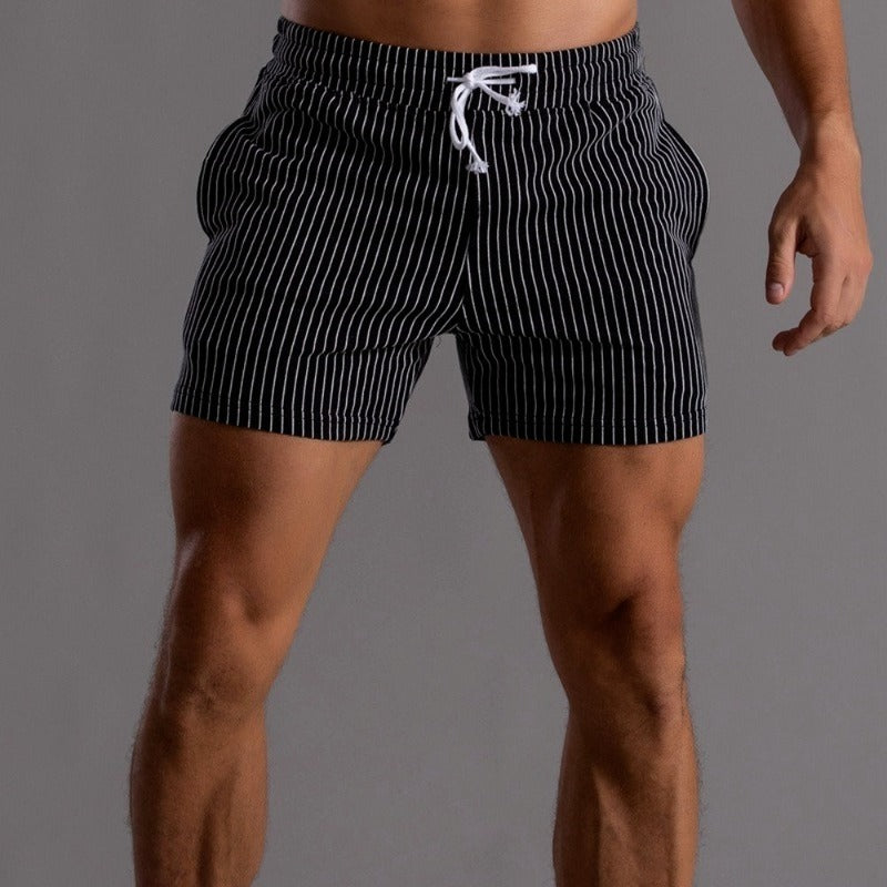 James | Men's Stylish Striped Shorts-Omni Prime Goods