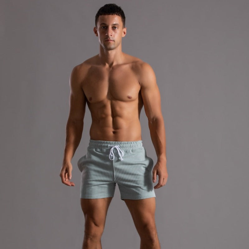 James | Men's Stylish Striped Shorts-Omni Prime Goods