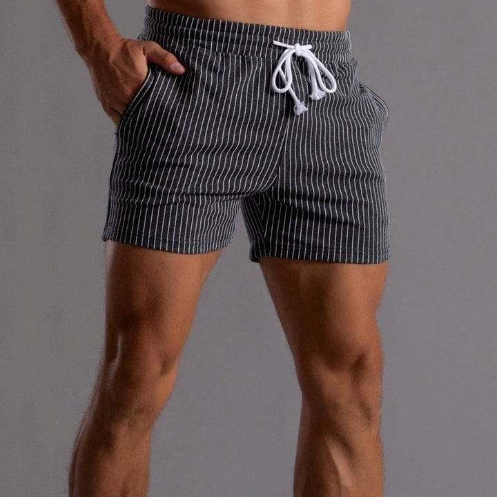 James | Men's Stylish Striped Shorts-Omni Prime Goods