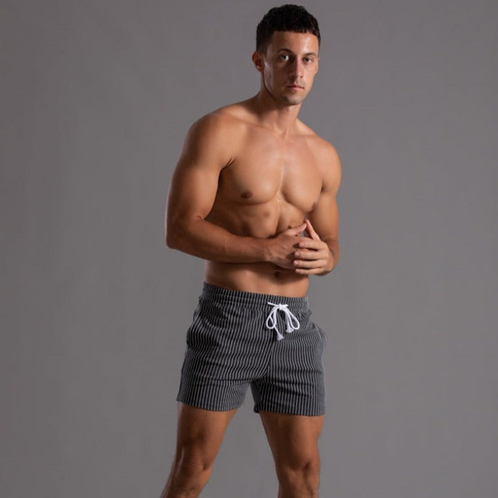 James | Men's Stylish Striped Shorts-Omni Prime Goods