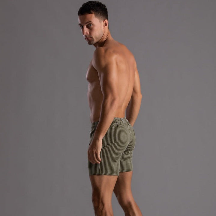 James | Men's Stylish Striped Shorts-Omni Prime Goods